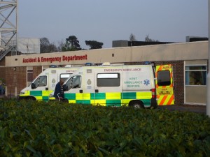 Ambulances at A&E