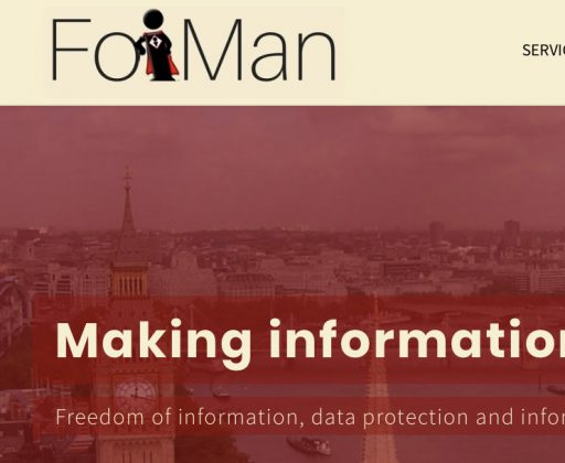 F O I Man homepage - blog menu